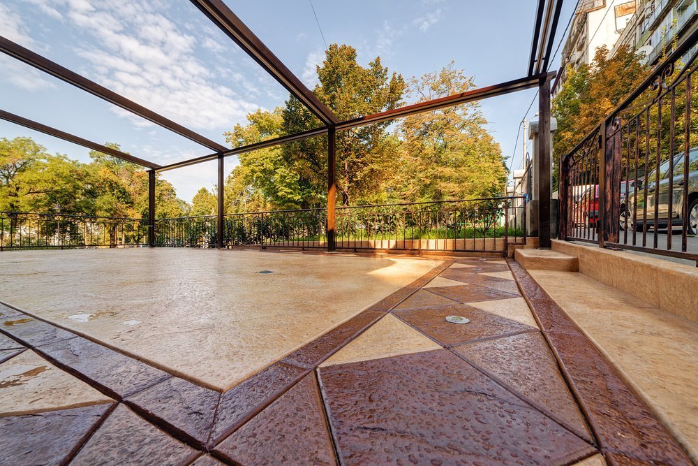 concrete patio